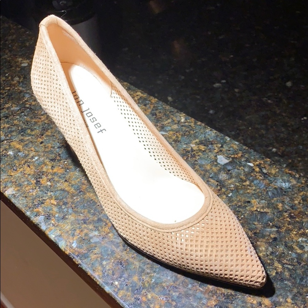 Suede nude Jon Josef heels!